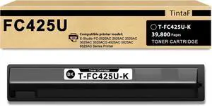 Ennovor Compatible T-FC425U Toner Cartridge 1-Pack Black Replacement for Toshiba T-FC425U-K Toner Cartridge for E-Studio FC-2520AC 2525AC 2020AC 3025AC 3525ACG 4525AC 5525AC 6525AC Series Printer