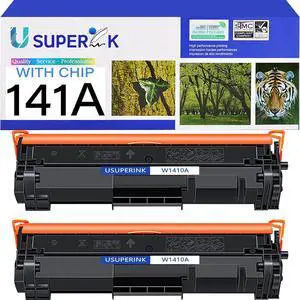 Ennovor W1410A Compatible Replacement for HP 141A Black Toner Cartridge use for Laser Jet Pro M110w MFP M140w M139w(not use for M139we, M140we, M110we,2 Pack)