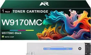 Ennovor W9170MC Toner Cartridge Compatible for HP W9170MC Black Toner Cartridges Work for HP Color Pro M255DW M255NW M282NW M283CDW M283FDW Printer