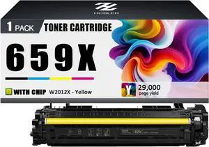 Ennovor 659X Toner Cartridges Compatible for HP 659X W2012X Yellow Toner Cartridge Work for HP Laserjet Enterprise M856dn M856x M776dn M776z M776zs Printers