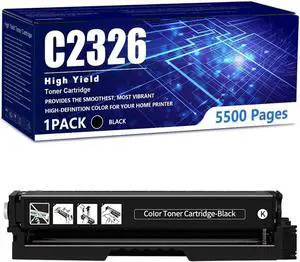 Ennovor C2326 High Yield Toner Cartridge (No Chip) Compatible 24B7498 24B7495 24B7496 24B7497 Toner Cartridges Replacement for Lexmark XC2326 C2326 Printer,Black-1 Pack