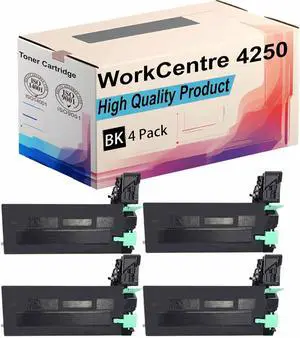 Ennovor WorkCentre 4250 Toner Cartridge Compatible for Xerox WorkCentre 4250 4260 Printer |106R01409| High Yield 25000 Pages, Print More Pages with Precision Technology (Black 4Pack)