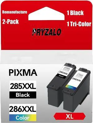 Ennovor PG-285XXL CL-286XXL Compatible for Canon 285 286 Ink Cartridges Replacement for Canon PG-285 XL CL-286 XL 285 286 Combo Pack Compatible PIXMA TS7720 TR7820 TS7722 TR 7820 TS 7720Printers