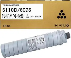 Ennovor 6110D 6075 Toner Cartridge 885400 Black Toner Compatible for IM7000 IM8000 IM9000 Aficio 1060 1075 2051 2060 2075 MP5500 MP6000 MP6001 MP6002 6500 7000 7502 7500 MP8000 Printer(1-Pack)