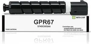 Ennovor GPR67 Toner Compatible for Canon GPR-67 Toner Black 5745C003AA for imageRUNNER Advance DX 4925i 4935i 4945i Printer