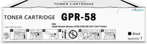 Ennovor GPR58 GPR-58 Black Toner Cartridge Compatible with Canon GPR-58 Toner use for ImageRunner Advance C256 C356 DX C257 C357 Printers