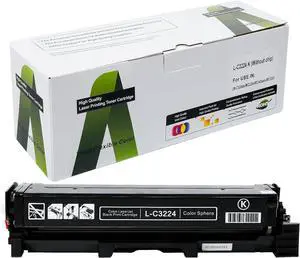 MC3224 Black Toner Cartridges for Lexmark, C3210k0 C3210C0 C3210M0 C3210Y0 Compatible MC3326i MC3224i C3224dw MC3426adw MC3326adwe MC3224adwe MC3200 MC3300 MC3400 Printer Ink Cartridge (Without Chip)