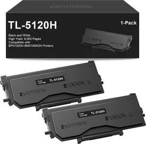 Ennovor TL-5120 Toner Cartridge Black and White Replacement for Pantum TL-5120 TL5120 Toner Cartridge for BP5100DN BM5100ADN Printer (6,000 Pages, 2-Pack)