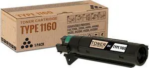 Ennovor 1 Pack Type 1160 Black Toner Cartridge | Replacement for Ricoh 430347 Work with Fax 3310L 3320L 4410L 4410NF 4420L 4420NF 4430L 4430NF | 430347