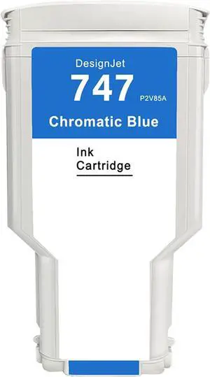 Ennovor 747 Ink Cartridge 300ML HP 747 Chromatic Blue P2V85A Replacement for DesignJet Z6 DesignJet Z9+ Large Format Printer (1-Pack)