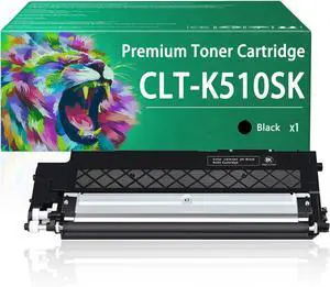 Ennovor CLT-510S Toner Cartridge Compatible for Samsung CLT-510S CLT-K510S Toner Cartridges Work for Samsung SL-C510 SL-C510W SL-C513 Printers, Black