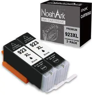 Ennovor 2 Packs 923XL 923 (with Chip) Compatible Ink Cartridges Replacement for HP 923 923XL High Yeild for OfficeJet Pro 8135e 8130e 8139e 8138e 8122e 8120e 8124e 8125e 8132e 8134e Printer (2 Black)