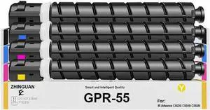 Ennovor Remanufactured GPR-55 GPR55 GPR 55 Toner Cartridge Works for ImageRUNNER Advance C5535i C5540i C5550i C5560i DX C5735i DX C5740i DX C5750i DX C5760i Printers (4-Pack)