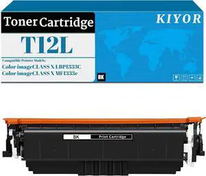 Ennovor T12 T12L High Yield Toner Cartridge Replacement for Canon T12 Toner for Color imageCLASS X LBP1333C MF1333C Printer (Black)