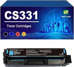 Ennovor CS331 Toner Cartridge with Chip Compatible for Lexmark CS331dn CX331dw CX431adwe Printers, High Yield,Cyan-1 Pack