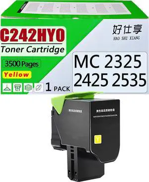 Ennovor C251UK0 Ultra High Yield Black Toner Cartridge Compatible with Lexmark ONLY for C2535 MC2535 MC2640 C2535dw MC2535adwe Printer (C251UK0-Black Toner-8000Pages)