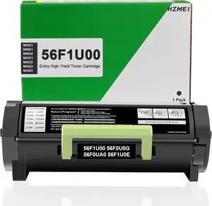 Ennovor Extra High Yield 56F1U00 Black Toner Cartridge 56F1U00 56F0U0G 56F0UA0 56F1U0E Toner Compatible for Lexmark MS521 MS621 MS622 MX521 MX522 MX622 MX622 Laser Printer,25,000 Pages