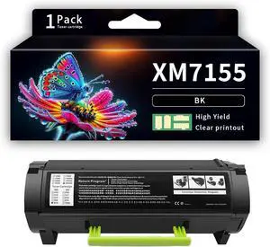 Ennovor XM7155 High Yield Toner Cartridge Toner cartridges for Lexmark 24B6020 Compatible for Lexmark M7155 7155X 7163 7163X 7170 7170x XM7263
