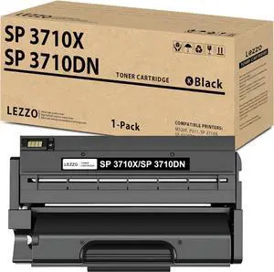 Ennovor SP 3710 408284 Toner Cartridge 1-Pack SP 3710X 3710DN Black Toner Cartridge Replacement for Ricoh SP3710X SP3710DN SP3710SF Printer