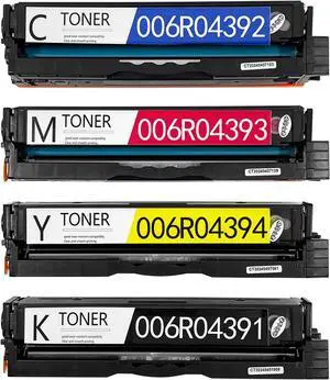 Ennovor C230 C235 Toner Cartridge with New-Chip for Xerox C230 C235 Printer Replace# 006R04391 006R04392 006R04393 006R04394 Real 3500 Pages per Black 2500 Pages per Cyan/ Magenta/Yellow
