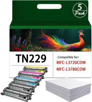 Ennovor TN229 Toner Cartridge (BBCMY +500 Sheets A4 Paper)