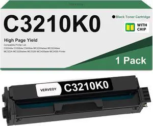 Ennovor Remanufactured C3210K0 C3224 C3326 Black Toner Cartridge Replacement for Lexmark C3224dw MC3224adwe MC3224i MC3326adwe MC3426i MC3326i C3326dw C3426dw Printer Toner (Black, 1-Pack)