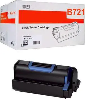 Ennovor 45488801 Black Toner Cartridge for B721 B731 Toner Cartridge Works for OKI B721 B721dn B731 B731dn B731dnw Printers (1-Black)