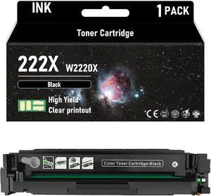 Ennovor 222X W2220X W2221X W2222X W2223X High Yield Black 3200 Pages Color 2500 Pages Toner Cartridge Compatible for HP Compatible Replacement for HP 3288dw 3288dn 3388sdw 3303fdw Printers,Black