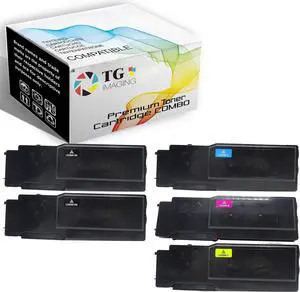 Ennovor TG Imaging 5-Pack C2660 Replacement for Dell 2660dn Toner Cartridge 2660 Replacement for Dell 2660 2660dn 2665dnf C2660 C2660dn C2665dnf Printer, Sold