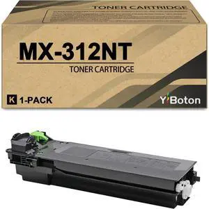 Ennovor MX-312NT Black Toner Cartridge Replacement for MX312NT Compatible for Sharp MX-M260 MX-M264N MX-M310 MX-M314N MX-M354N MX312NT Printer(1-Pack)
