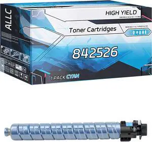 Ennovor ALLC Compatible for Ricoh 842526 842529 842528 842527 Toner Cartridges Work for Ricoh IM C4510 IM C6010 Printers, with Chip, High Yield 43000 Pages, Clear Printing (1 Pack Cyan)