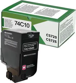 Ennovor 74C10M0 Magenta Remanufactured 3500 Pages Toner Cartridge High Yield Replacement for Lexmark 74C10M0 for CS725 CX725 CS720 CS720de CS720dte CS725de CS725dte CX725de CX725dte Printer(1Pack)