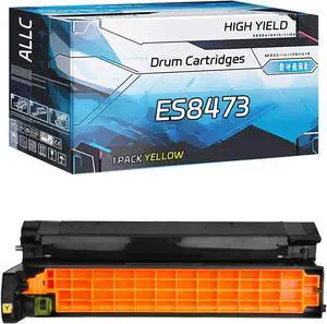 Ennovor Compatible for Okidata OKI ES8473 Drum Cartridges Work for Okidata OKI ES8453 ES8453dn ES8453dnct ES8453dnv ES8483 MFP Printers, with Chip, High Yield 40000 Pages, Clear Printing (Yellow)