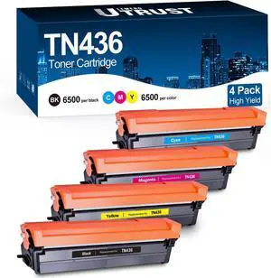 Ennovor LEMERO UTRUST Compatible TN436 Toner Cartridges Replacement for Brother TN 436 TN436BK TN433 TN431for Brother HL-L8360CDW HL-L8260CDW MFC-L8900CDW MFC-L8690CDW Printer (4-Pack)