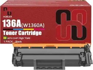 Ennovor W1360A Toner Cartridges Compatible for HP 136A W1360A Toner Cartridge Work for HP Laserjet M211d M211dw MFP M236d M236sdn M236dw M236sdw Printers, 30.5-inch,10.5-inch,12-inch, Black