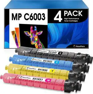 Ennovor MasaiMara MP C6003 Compatible Toner Cartridges for Ricoh Lanier MP C4503 C4503G C4503SP C4504 C4504ex C4504SP C5503 C5504 C5503G C5503SP C6003 C6003G C6004 C6004ex Printer