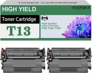 Ennovor Compatible Toner Cartridge T13 Replacement Work for Canon ImageCLASS X LBP1440 MF1440 Printers,Digital Colour Press 2Black