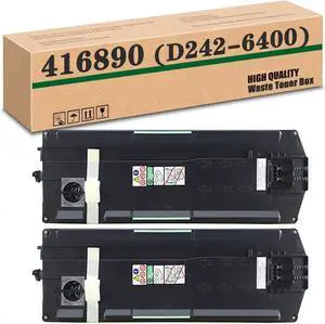 Ennovor 416890 D242-6400 Compatible Waste Toner Box, Replacement Suitable for Ricoh MPC2003 MPC2503 MPC2504 MPC3003 MPC3503 MPC5503 MPC6003 MPC6004 MPC6004ex Printers 2 Pack