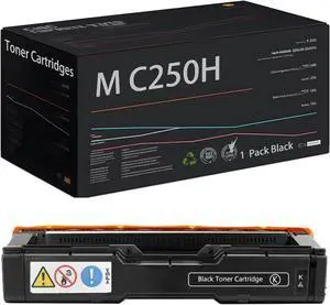 Ennovor M C250H 408336 408337 408338 408339 Toner Cartridges Compatible with Ricoh M C250FW C250FWB C251FW P C300W C301W C301SF C311W, High Yield 7900 Pages Toner (1 Pack Black)