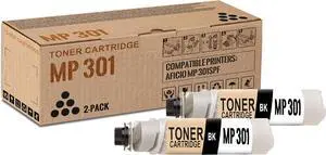 Ennovor 2 Pack MP 301 Black Toner Cartridge Replacement for Ricoh 841767 841714 Work with Aficio MP 301SPF | 841767
