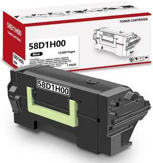 Ennovor 58D1H00 Black High Yield Toner Cartridge Compatible for MS725 MS821 MS822 MS823 MS824 MS825 MS826 MX721 MX722 MX725 MX822 MX824 MX826 Laser Printer 15,000 Pages