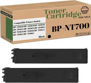 Ennovor Compatible for Sharp BP-NT700 BPNT700 Toner Cartridge , Fit for BP-50M26 BP-50M31 BP-50M36 BP-70M36 BP-70M45 Printer (2 Pack Black)