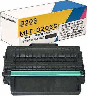 Ennovor D203 MLT-D203S MLT-D203L MLT-D203E MLT-D203U Toner Cartridge Compatible for Samsung M3320 M3320ND M3370 M3370FD M4020 Printers, High Yield 10,000 Pages 1Pack