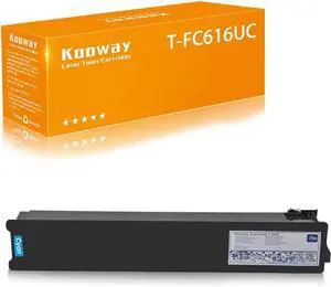 Ennovor Compatible Toner Cartridge Replacement for Toshiba T-FC616 T-FC616UC for Toshiba E-Studio 5516AC 6516AC 7516AC Printer (TFC616U Cyan 1 Pack)
