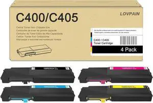 Ennovor VersaLink C400/C405 Extra High Capacity Toner Cartridges (4 Pack, 1BK/1C/1M/1Y) - 106R03524 106R03526 106R03527 106R03525 Toner Replacement for Xerox VersaLink C400 C400DN C405 C405DN Printer