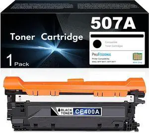 Ennovor 507A Black Toner Cartridge | Compatible for HP 507A Works with Laser Jet Enterprise 500 Color M551, Laser Jet Enterprise 500 Color MFP M575, Laser Jet Pro 500 Color MFP M570 Series | CE400A