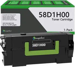 Ennovor 58D1H00 High Yield Toner Cartridge Black(1Pack, 15,500 Pages) Compatible Replacement for Lexmark 58D1H00 Toner Cartridge Work with MS725 MS821 MS822 MS823 MS824 MS825 MS826 MX721 MX822 Printer