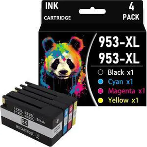 Ennovor 953XL 953 XL Compatible Ink Cartridge Replacement for HP 953 for HP 7720 7740 8210 8216 8702 8710 8715 8720 8725 8730 8740,Combination Pack×4