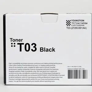 Ennovor T03 Toner (1-Pack) Compatible 2725C001AA T03 Toner Cartridge Replacement for Canon T03 Black Toner for 525iF 525iFZ 615iF 615iFZ 715iF 715iFZ DX 527iF 527iFZ 617iF 617iFZ 717iF Printers
