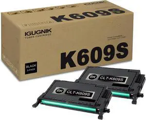 Ennovor 2 Pack CLT-K609S Black Toner Cartridge Replacement for Samsung CLT-K609S Work with CLP-770ND CLP-775ND | CLT-K609S